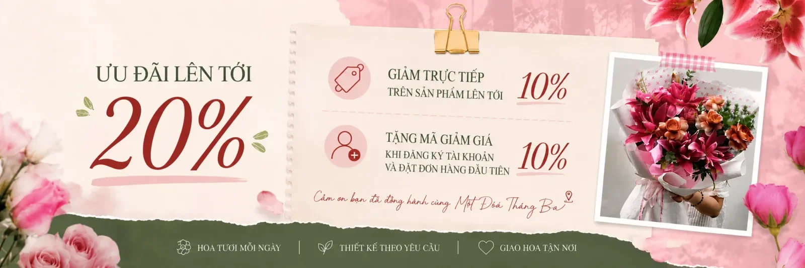 CHỐT ĐƠN NGAY - NHẬN ƯU ĐÃI ĐẾN 20%